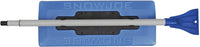 Snow Joe SJBLZD 2-In-1 Telescoping Snow Broom + Ice Scraper | 18-Inch Foam Head (Blue)