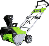 Greenworks 20-Inch 13 Amp Corded Snow Thrower With Light Kit 2600202