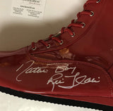Autographed/Signed Ric Flair"Nature Boy" Red WWE Wrestling Boot/Shoe JSA COA