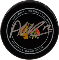 Alex DeBrincat Chicago Blackhawks Autographed Official Game Puck - Fanatics Authentic Certified - Autographed NHL Pucks