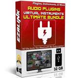 Audio Plugins Bundle for Software VST AU AAX Music Synth Delay Virtual Instruments Windows & MAC for FL Studio, Ableton Live, Pro Tools (32Gb USB)