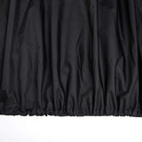 Fire Pit Cover- Heavy Duty Waterproof 600D Polyster with Thick PVC Coating, Black