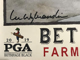2019 Pga championship golf Poster bethpage black lee wybranski artist signed new