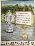 2019 Pga championship golf Poster bethpage black lee wybranski artist signed new