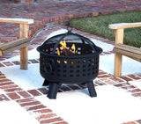 AmazonBasics 23.5 Inch Steel Lattice Fire Pit