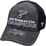 Oskar Sundqvist St. Louis Blues 2019 Stanley Cup Champions Autographed 2019 Stanley Cup Champions Locker Room Hat - Fanatics Authentic Certified