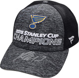 Patrick Maroon St. Louis Blues 2019 Stanley Cup Champions Autographed 2019 Stanley Cup Champions Locker Room Hat - Fanatics Authentic Certified