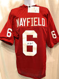Baker Mayfield Oklahoma Sooners Signed Autograph Custom Jersey JSA Witnessed Certified