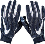 West Virginia Mountaineers Team-Issued Navy Superbad 4 Gloves from the Football Program - Size L - Fanatics Authentic Certified