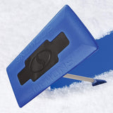 Snow Joe SJBLZD 2-In-1 Telescoping Snow Broom + Ice Scraper | 18-Inch Foam Head (Blue)