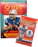 2019 Score NFL Football Blaster Box 132 Cards & 1 MEMORABILIA Card per Box plus a Bonus Pack
