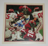 Major Ogilvie Signed Autographed Auto Alabama Crimson Tide Daniel Moore Calendar Print w/1980 Sugar Bowl MVP - Proof
