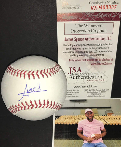 Amed Rosario New York Mets Autographed Signed Baseball JSA WITNESS COA