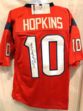 DeAndre Hopkins Houston Texans Signed Autograph Red Custom Jersey JSA Wintessed Certified