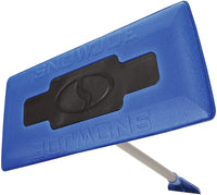 Snow Joe SJBLZD 2-In-1 Telescoping Snow Broom + Ice Scraper | 18-Inch Foam Head (Blue)