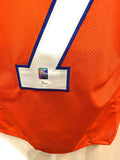 John Elway Denver Broncos Signed Autograph Custom Orange Jersey Elway Player Holo JSA Witnessed Certified
