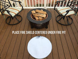 Fireproof Mat, Fire Pit Mat: 24" Fire Pit Pad Deck Protector