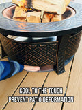 Fireproof Mat, Fire Pit Mat: 24" Fire Pit Pad Deck Protector