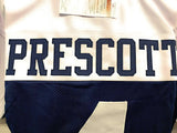 Dak Prescott Dallas Cowboys Signed Autograph Blue Thanksgiving Day Custom Jersey JSA Witnessed Certified