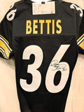 Jerome Bettis Pittsburgh Steelers Signed Autograph Custom Black Jersey JSA Witnessed Certified