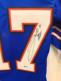 Josh Allen Buffalo Bills Signed Autograph Custom Jersey BLUE Beckett Witnessed Certified