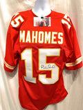 Patrick Mahomes Kansas City Chiefs Signed Autograph Red Custom Jersey JSA Witnessed Certified