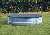 Intex Round Metal Frame Pool Cover, Blue, 10 ft