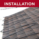 Asphalt Shingle Roof Clips for Installing Heat Tape, Prevent Ice Dam Damage, Silver