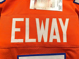 John Elway Denver Broncos Signed Autograph Custom Orange Jersey Elway Player Holo JSA Witnessed Certified