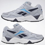 MEN'S REEBOK AZTREK 96 SHOES COLD GREY / NAVY / BLACK