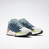 MEN'S REEBOK AZTREK 96 SHOES TURQUOISE / WHITE / CORAL / LIME