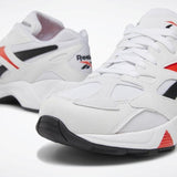 MEN'S REEBOK AZTREK 96 SHOES WHITE / PORCELAIN / NEON RED