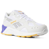 MEN'S REEBOK AZTREK WHITE / TRUE GREY / SOLAR GOLD / TEAM PURPLE