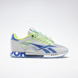 MEN'S REEBOK CLASSIC LEATHER ATI SHROUD SHOES SKULL GREY / NEON LIME / CRUSHED COBALT