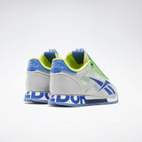 MEN'S REEBOK CLASSIC LEATHER ATI SHROUD SHOES SKULL GREY / NEON LIME / CRUSHED COBALT