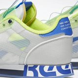 MEN'S REEBOK CLASSIC LEATHER ATI SHROUD SHOES SKULL GREY / NEON LIME / CRUSHED COBALT
