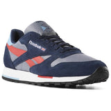MEN'S REEBOK CLASSIC LEATHER COLD GREY / NAVY / WHITE / RED