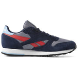 MEN'S REEBOK CLASSIC LEATHER COLD GREY / NAVY / WHITE / RED