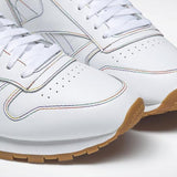 MEN'S REEBOK CLASSIC LEATHER PRIDE SHOES WHITE / EMERALD / COBALT