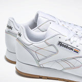 MEN'S REEBOK CLASSIC LEATHER PRIDE SHOES WHITE / EMERALD / COBALT
