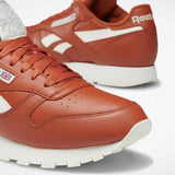 MEN'S REEBOK CLASSIC LEATHER SHOES ORANGE / WHITE