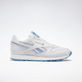 MEN'S REEBOK CLASSIC LEATHER SHOES PORCELAIN / CYAN / WHITE