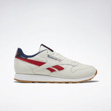 MEN'S REEBOK CLASSIC LEATHER SHOES CHALK / COLL NAVY / RED / WHT