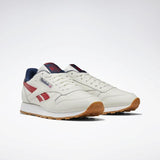 MEN'S REEBOK CLASSIC LEATHER SHOES CHALK / COLL NAVY / RED / WHT