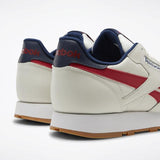 MEN'S REEBOK CLASSIC LEATHER SHOES CHALK / COLL NAVY / RED / WHT