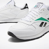 MEN'S REEBOK CLASSIC LEATHER VECTOR SHOES WHITE / BLACK / EMERALD
