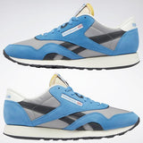 MEN'S REEBOK CLASSIC NYLON SHOES CYAN / TIN / TRUE GREY / CHALK