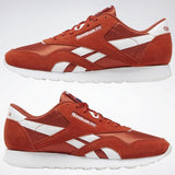 MEN'S REEBOK CLASSIC NYLON SHOES RED / WHITE
