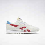 MEN'S REEBOK CLASSIC NYLON SHOES CHALK / SCARLET / WHITE
