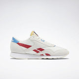 MEN'S REEBOK CLASSIC NYLON SHOES CHALK / SCARLET / WHITE
